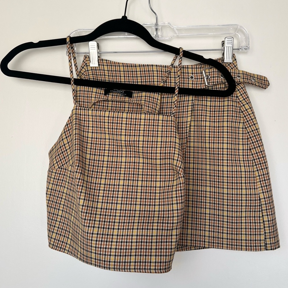Bershka Two Piece Set - Tattersall - SZ XS